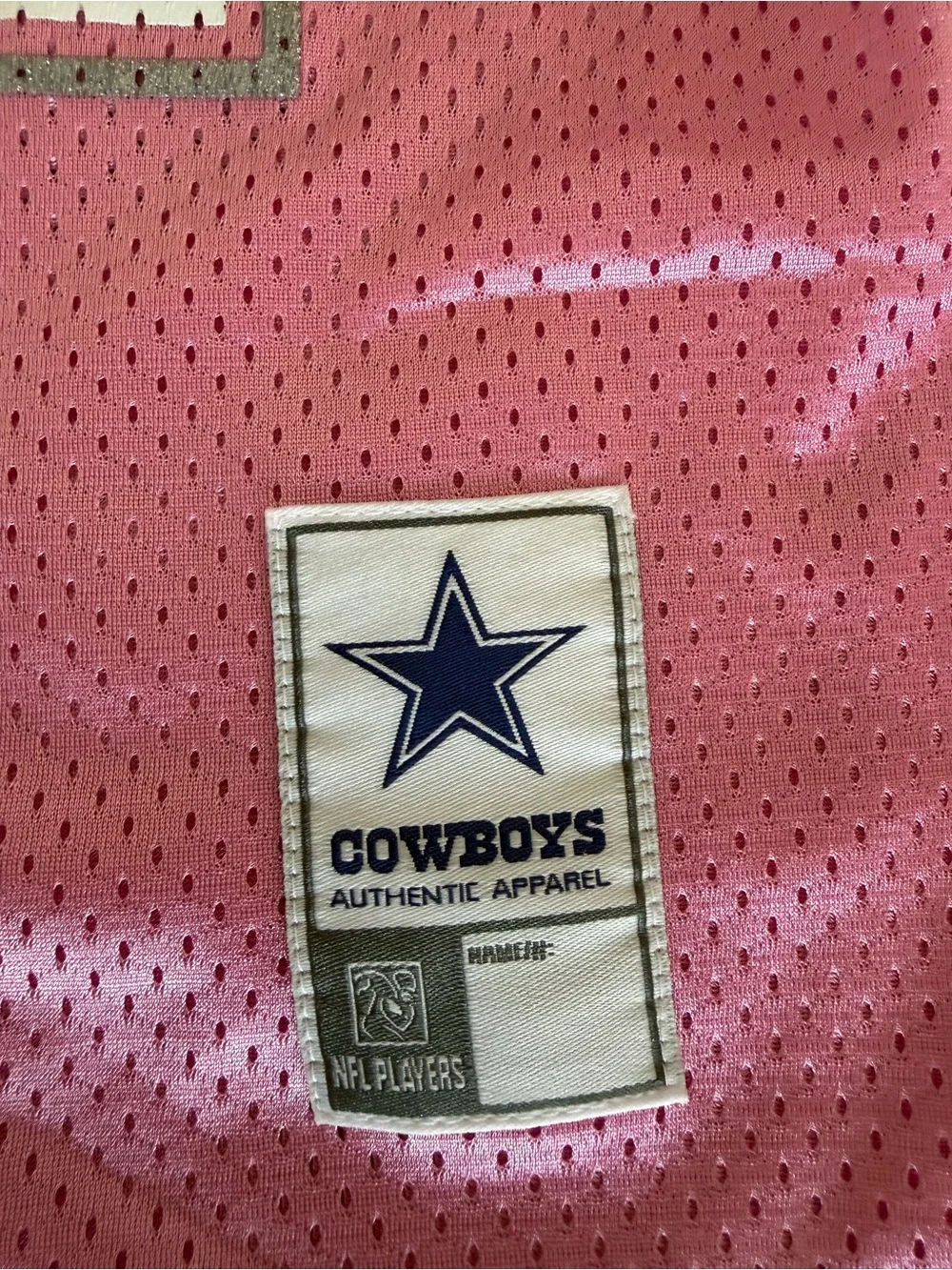 NFL Girls' Pink Dallas Cowboys #82 Mesh Jersey Size M